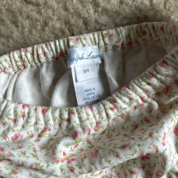 Ralph Lauren girls floral collared dress with matching bloomers NWT - Picture 9 of 9